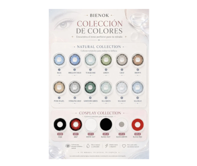 Lentes De Contacto Cosméticos 3d Con Estuche Y Accesorios
