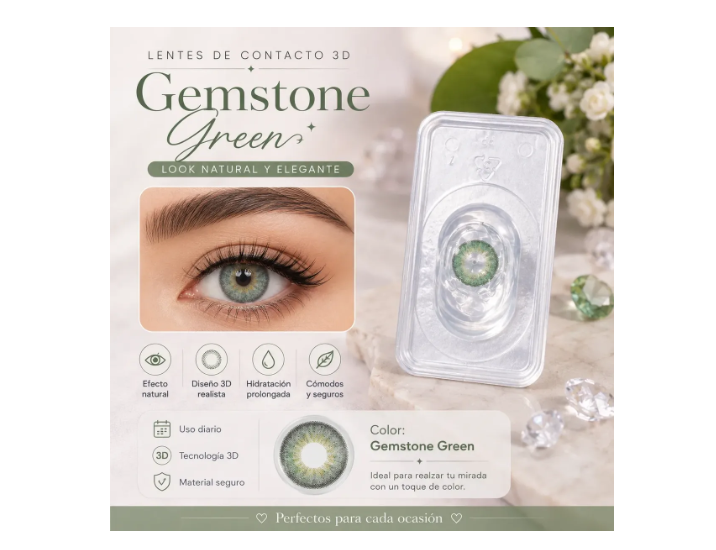 Lentes De Contacto Cosméticos 3d Con Estuche Y Accesorios