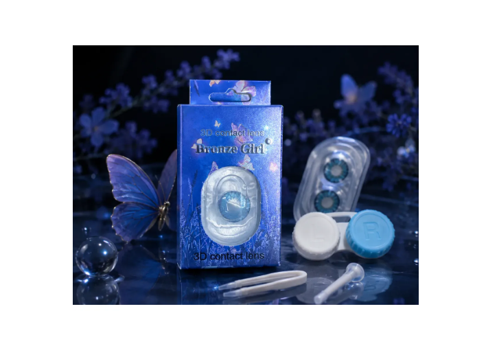 Lentes De Contacto Cosméticos 3d Con Estuche Y Accesorios