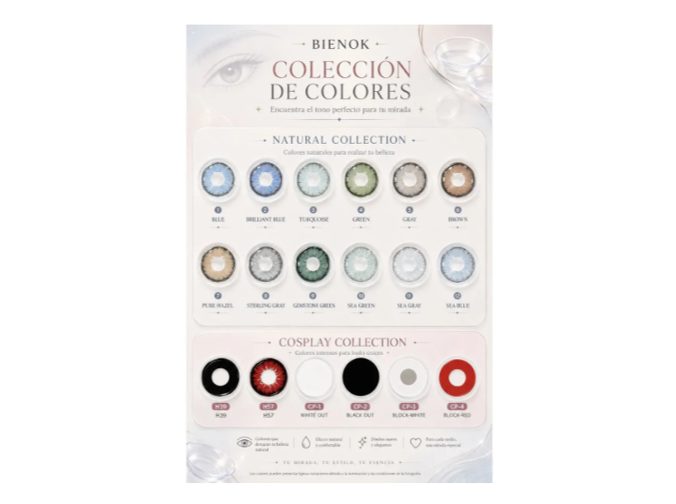 Lentes De Contacto Cosméticos 3d Con Estuche Y Accesorios