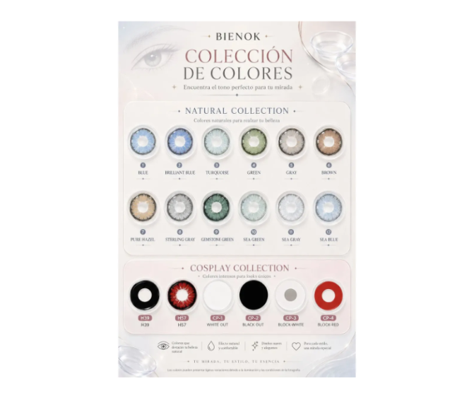 Lentes De Contacto Cosméticos 3d Con Estuche Y Accesorios