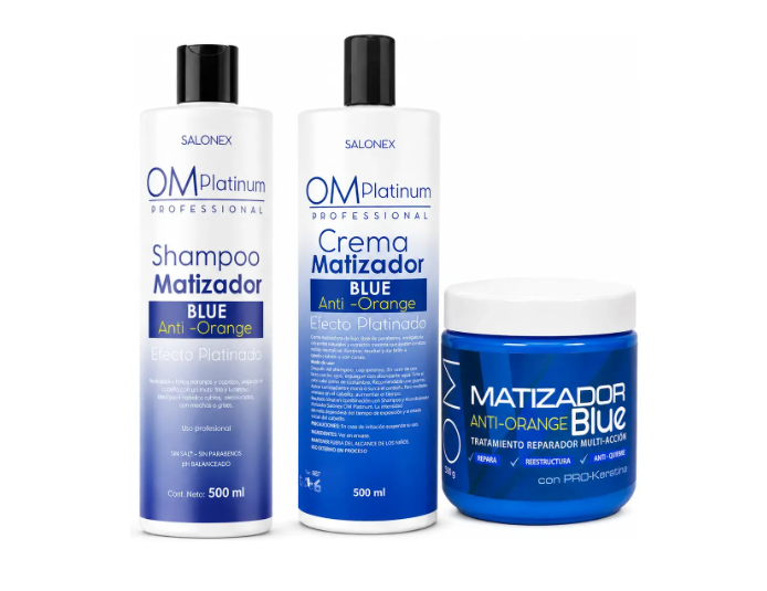 Kit Shampoo + Crema + Crema Matizador Salonex 500ml