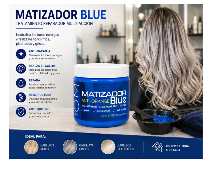 Kit Shampoo + Crema + Crema Matizador Salonex 500ml