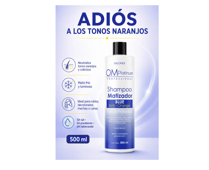 Kit Shampoo + Crema + Crema Matizador Salonex 500ml