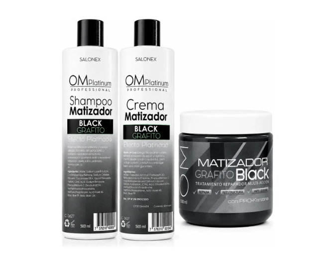 Kit Shampoo + Crema + Crema Matizador Salonex 500ml