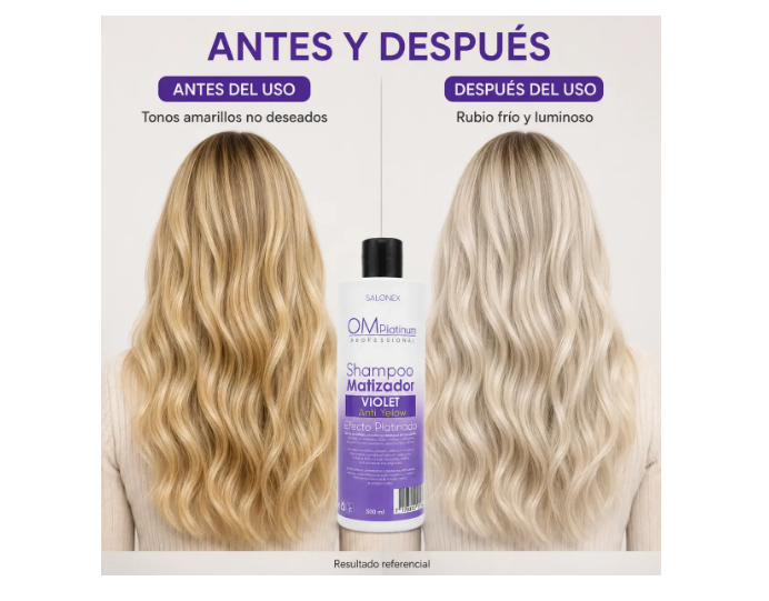 Kit Shampoo + Crema + Crema Matizador Salonex 500ml