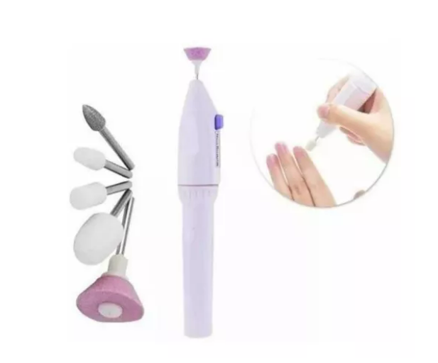 Set Manicure Mini Torno Uñas Pedicure 5 Piezas