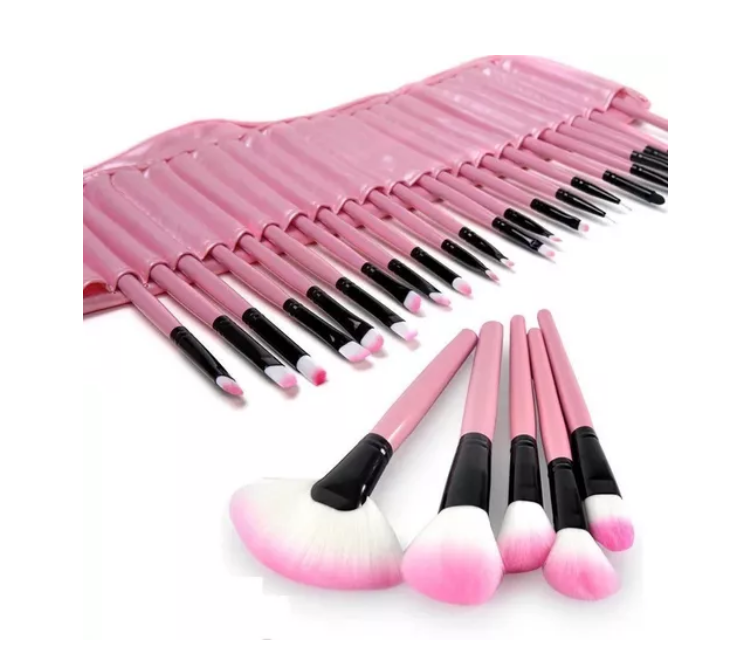Set 32 Brochas Para Maquillaje (Variedad De Colores)