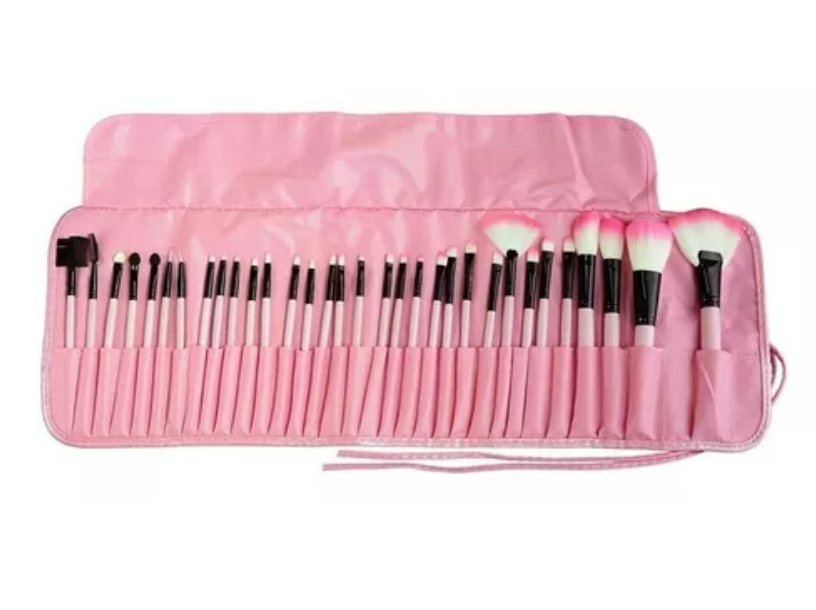 Set 32 Brochas Para Maquillaje (Variedad De Colores)