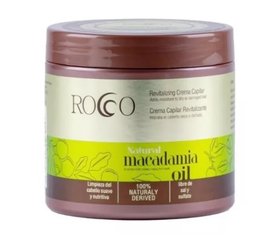 Crema Capilar Cabello Natural Macadamia Oil Rocco