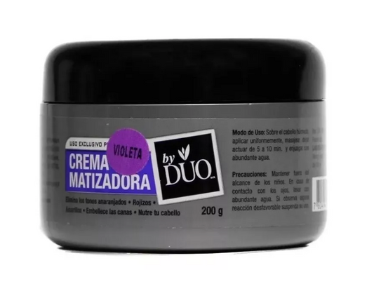 Crema Matizadora Violeta Para Cabellos Platinados Rubios Cana