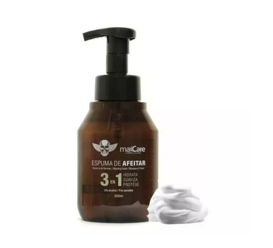 Espuma De Afeitar Sin Alco 3 En 1 Shaving Maxcare® 350ml