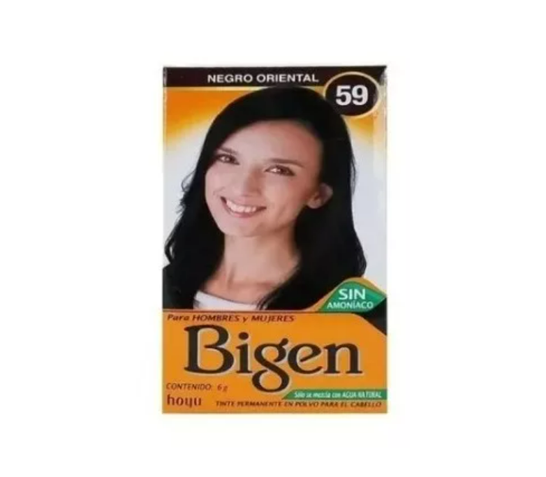 Tinte En Polvo Para Cabellos Y Cejas Bigen 6g