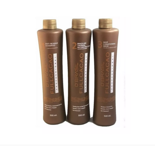 Keratina Alisado Fullcacao D'Brasil (3 Pasos) 500ml