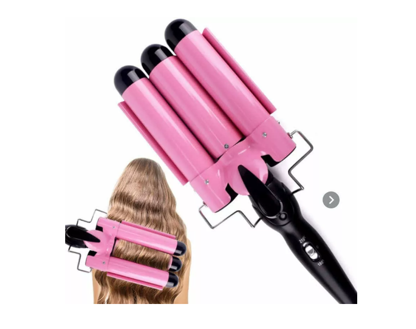 Ondulador Rizador De Cabello Pelo Profesional 3 Tubos