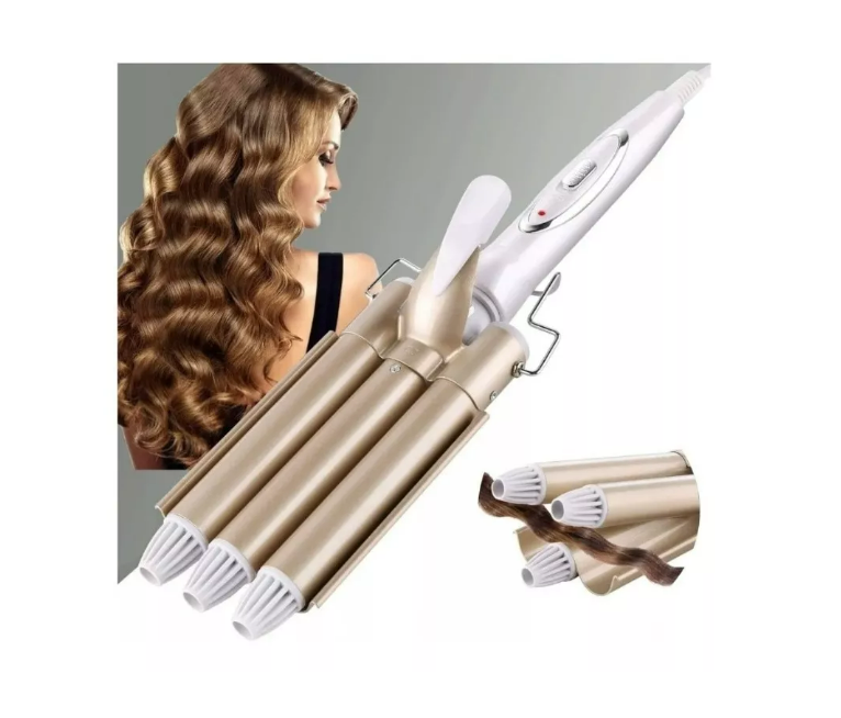 Ondulador Rizador De Cabello Pelo Profesional 3 Tubos