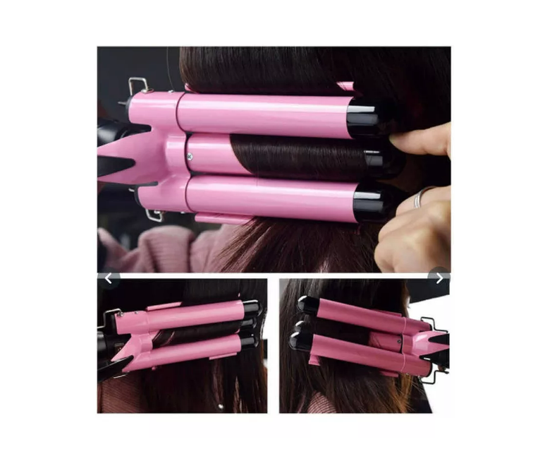Ondulador Rizador De Cabello Pelo Profesional 3 Tubos