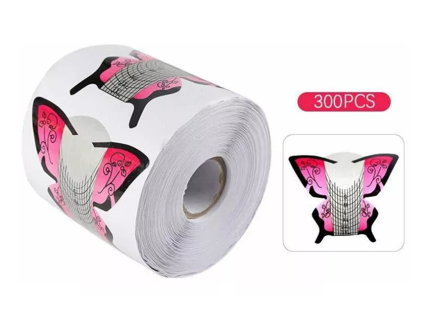 Papel Molde En Forma De Mariposa 300 Unid Acrílico Gel