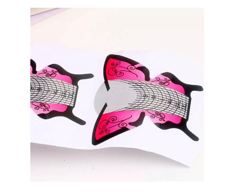 Papel Molde En Forma De Mariposa 300 Unid Acrílico Gel