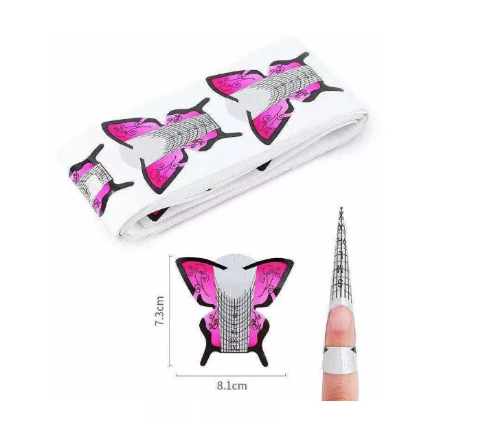 Papel Molde En Forma De Mariposa 300 Unid Acrílico Gel