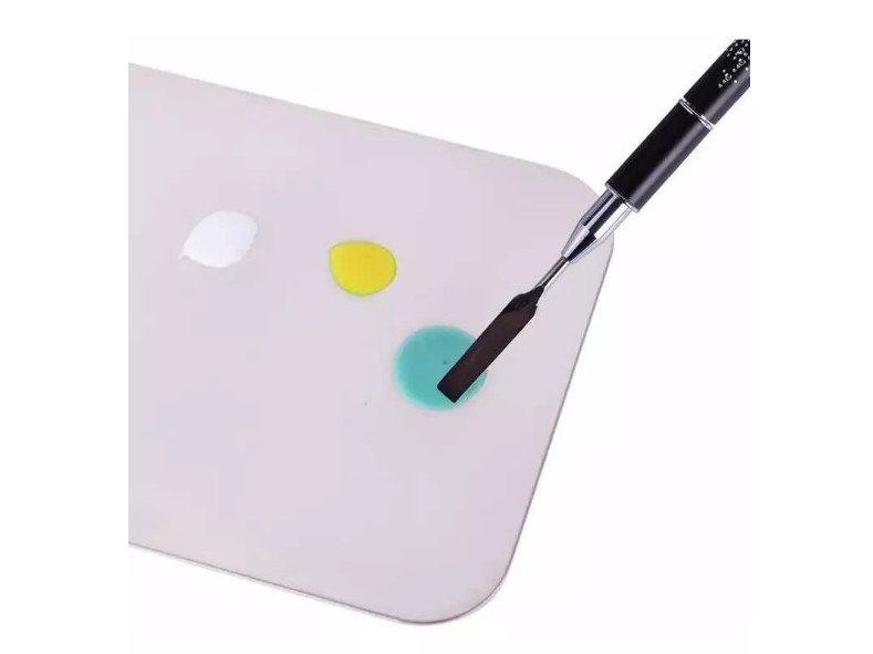 Pincel Para Acrílico De Uñas Con Espatula