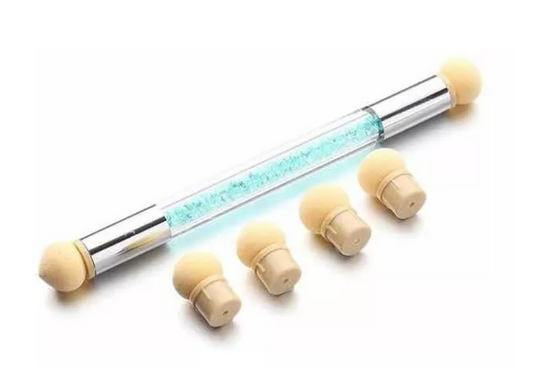 Pincel De Esponja Doble Para Diseño Manicure