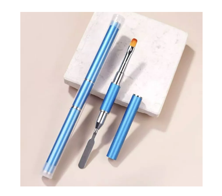 Pincel Para Polygel De Uñas Con Espatula