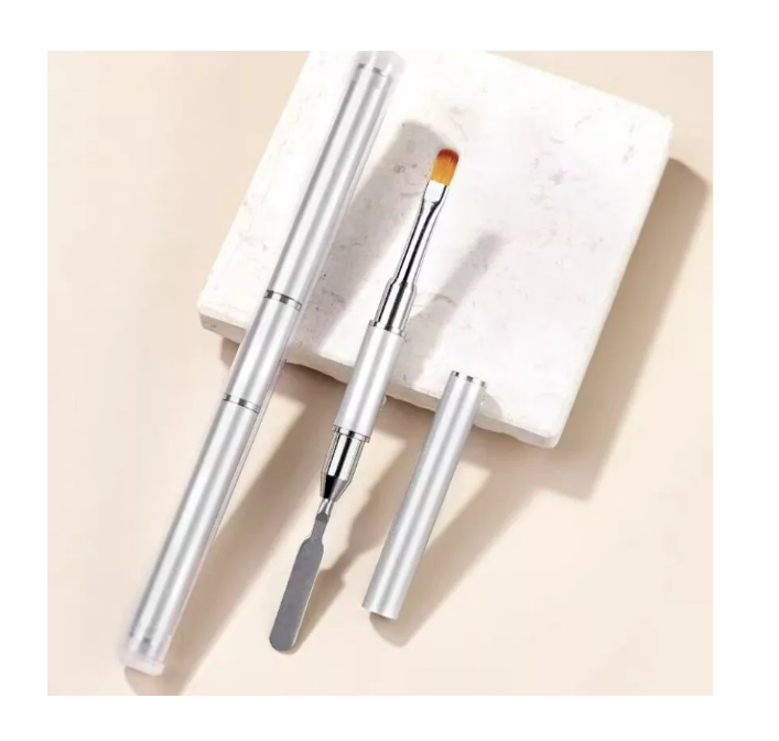 Pincel Para Polygel De Uñas Con Espatula