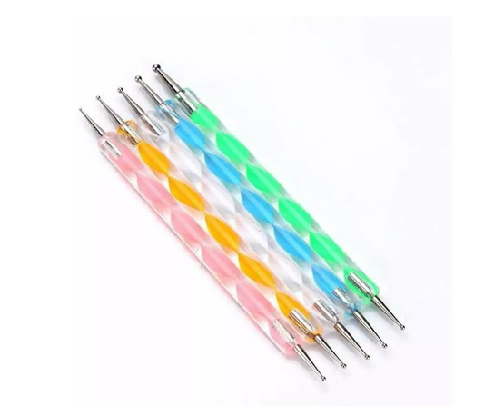 Set 5 Puntero Nail Art Profesional Para Manicure Uñas