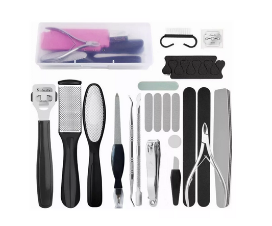 Set De Limas Y Herramientas Para Pedicure Y Manicure