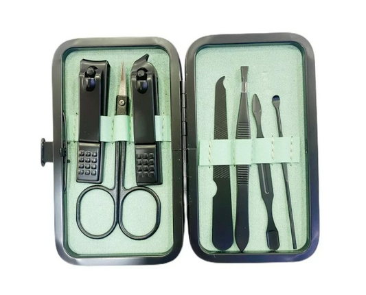 Set Manicure 7 Piezas Herramientas Corta Uñas Profesional