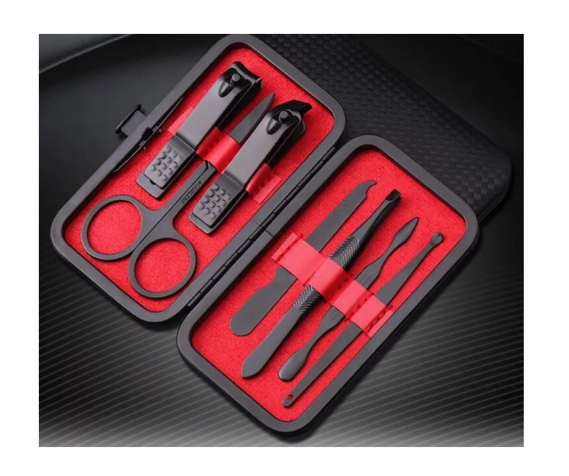 Set Manicure 7 Piezas Herramientas Corta Uñas Profesional