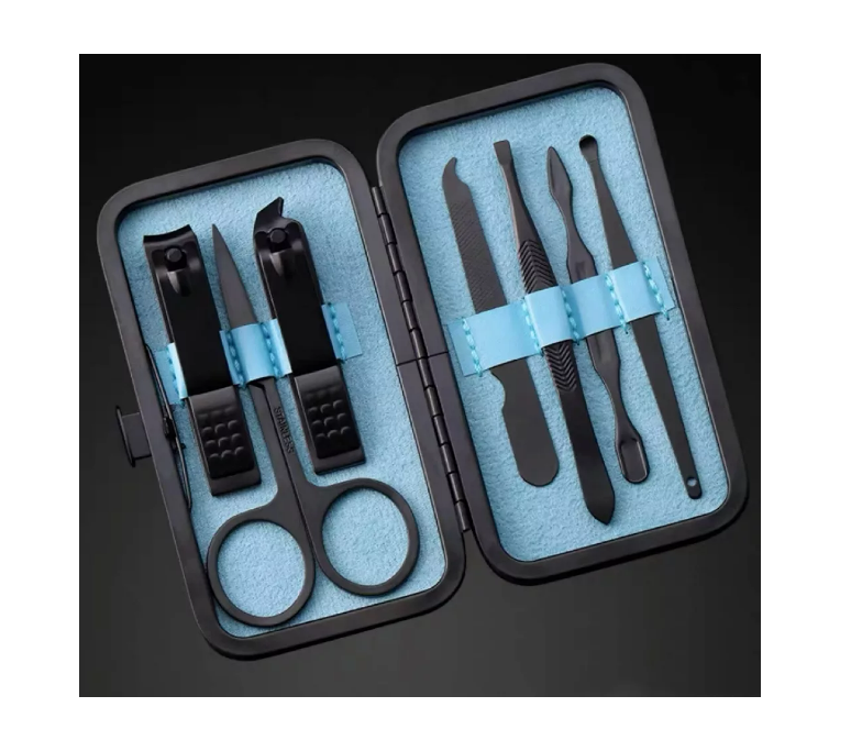Set Manicure 7 Piezas Herramientas Corta Uñas Profesional