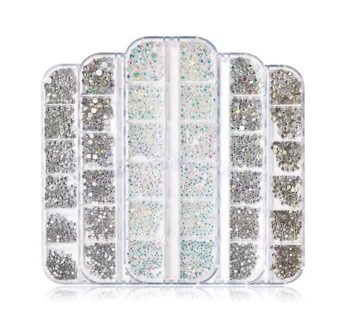 Set 12 Glitter De Colores Para Decorar Uñas