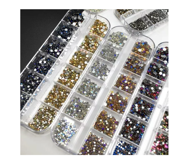 Set 12 Glitter De Colores Para Decorar Uñas