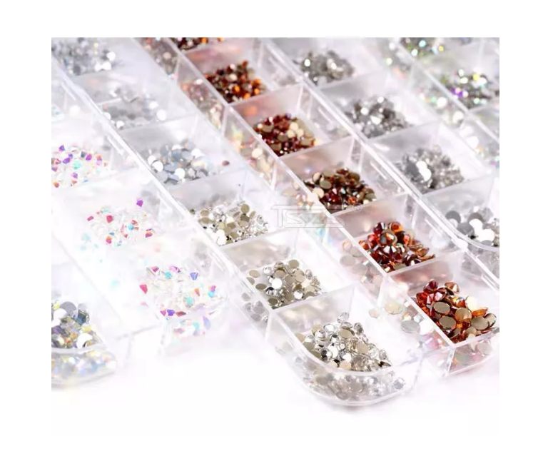 Set 12 Glitter De Colores Para Decorar Uñas