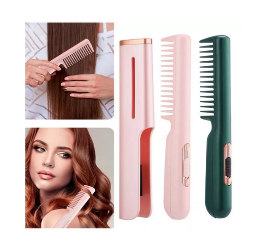 Peine Pelo Cabello Liso Profesional Usb Portátil