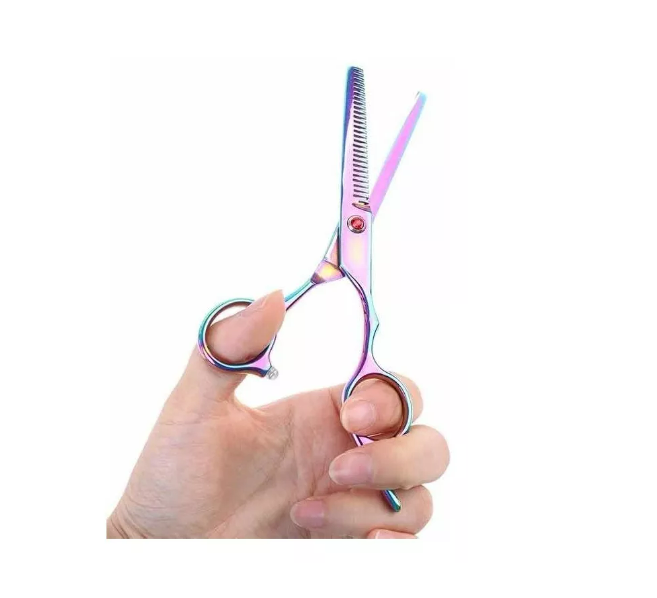 Tijera De Corte Pelo Profesional Entresacadora Tornasol