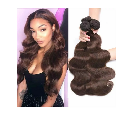 Onda Profunda 16 Castaño oscuro Pulgadas Cabello Humano Natural