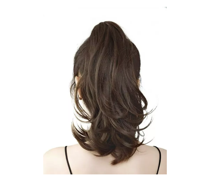 Postizos Extenciones De Cola Con Gancho Pelo Ondulado