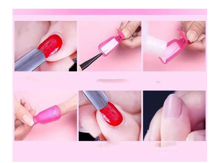 10 Pinzas Para Quita Esmalte Permanente O Uñas Gel