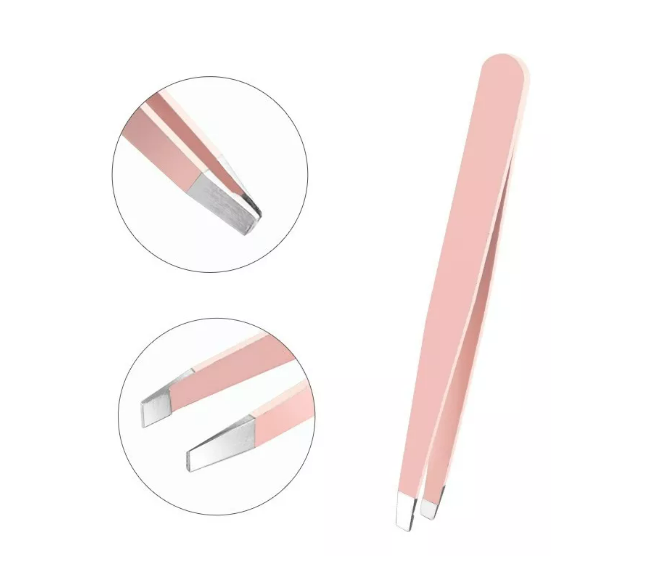 Set 3 Pinzas Facial Cejas De Depilatoria