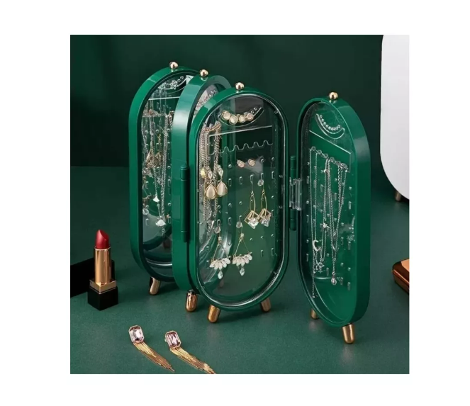 Caja Organizador De Joyas Aros Anillos Decoración Portátil