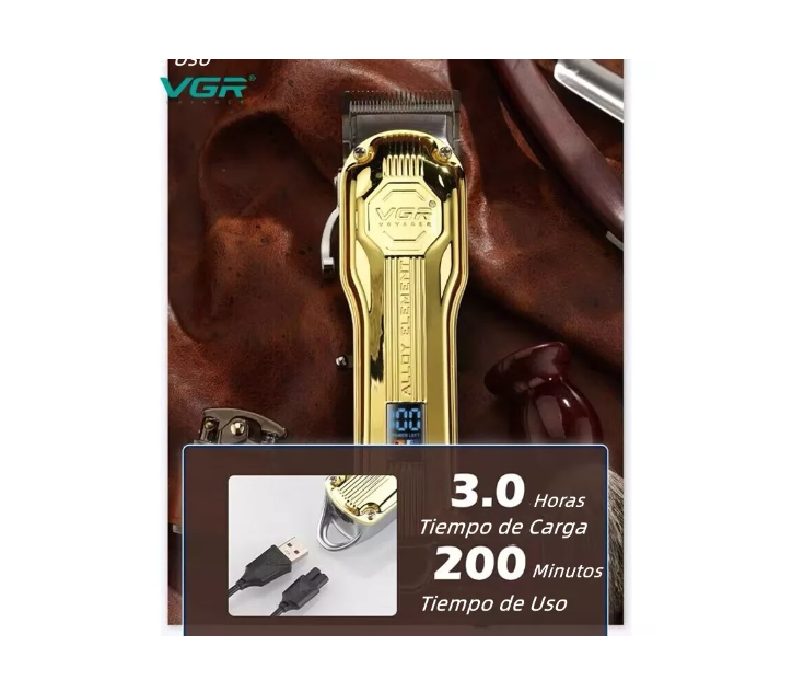 Afeitadora Desvelladora Para Barberia Profesional Vgr V-672
