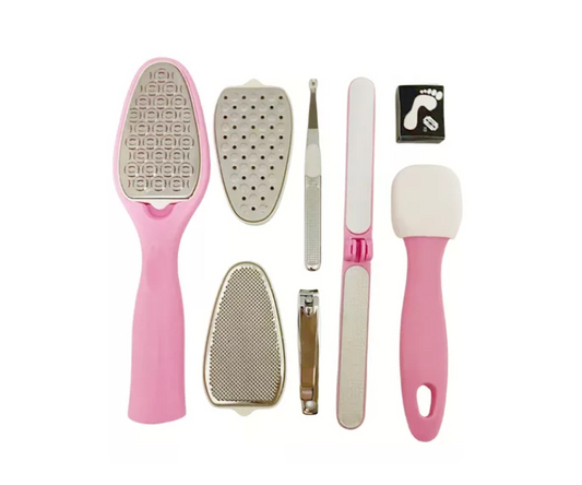 Set 8 Piezas Pedicure Cuidado Pies Profesional Quita Callos