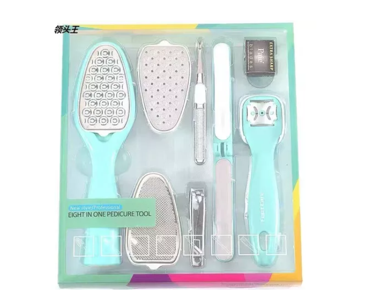 Set 8 Piezas Pedicure Cuidado Pies Profesional Quita Callos