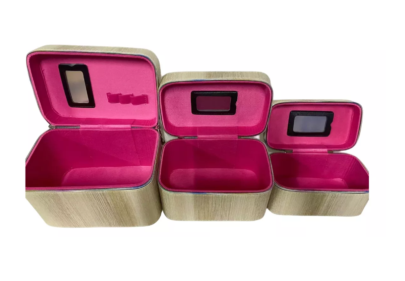 Set 3 En 1 Cosmetiquero Maleta Bolso Organizador Rectangular