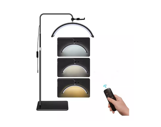 Lampara Luz Led Media Luna Profesional Con Soporte