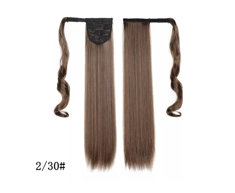 Postizos Extenciones Liso De Cola Con Velcro (Cierre Magico)