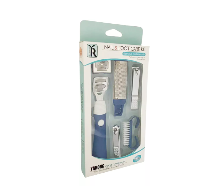 Set 6 Manicure Lima Cepillo Corta Uñas Para Pedicura
